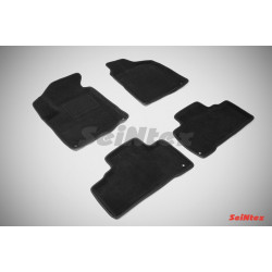 Alfombrillas textiles para coche negras 3D SEINTEX SSANGYONG ACTYON NUEVO (2010-...)