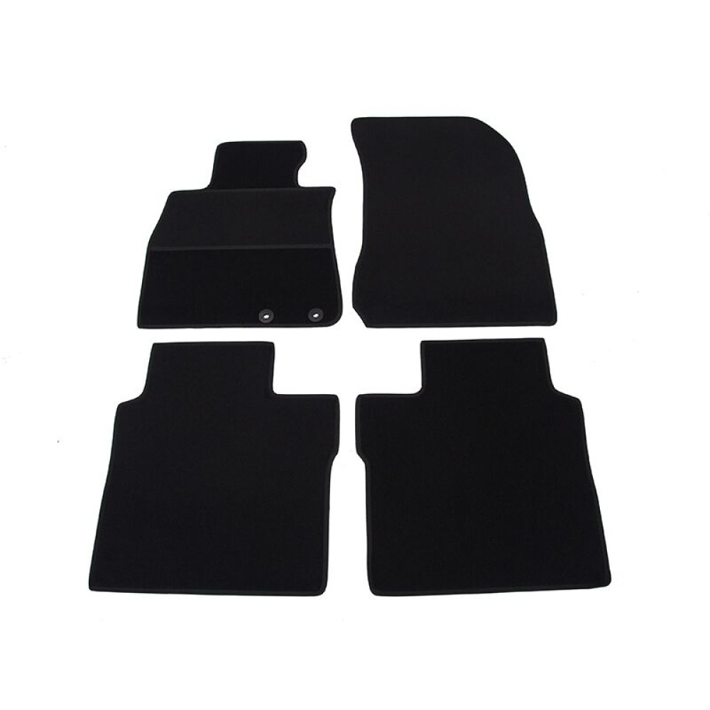 Car textile mats black NISSAN NOTE (2013-...) ELEGANT