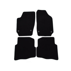 Alfombrillas textiles negras para coche VW POLO (2002-2009) LUXUS