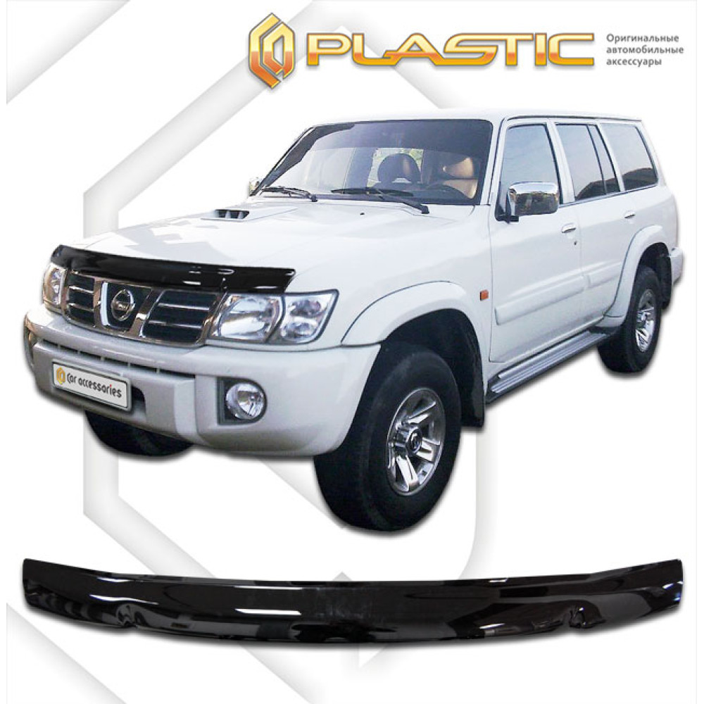 Protector de capó negro NISSAN PATROL (1998-2004) CA-PLASTIC