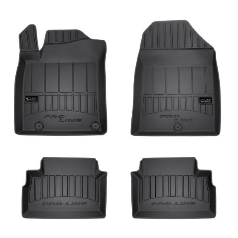 Car rubber floor mats black KIA CEED III (2018-...) 3D FROGUM