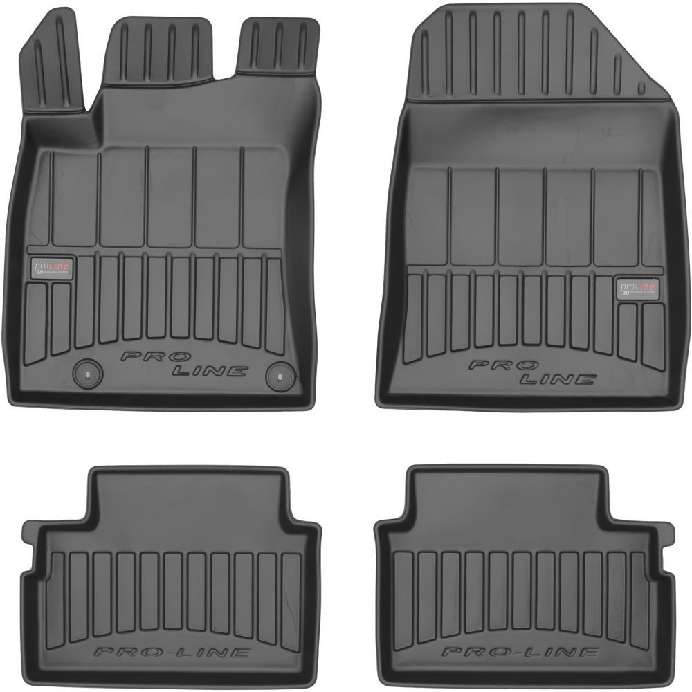 Car rubber floor mats black KIA XCeed (2019-...) 3D FROGUM