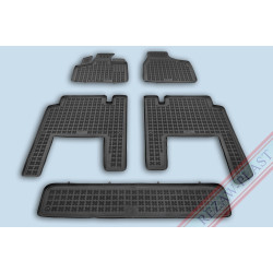 Car rubber floor mats black LANCIA VOYAGER (7s.)(2011-2015) 203701