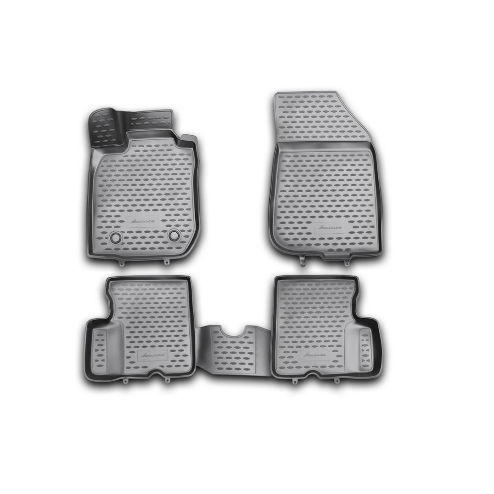 Car rubber floor mats black NOVLINE DACIA DUSTER (2010-2014)