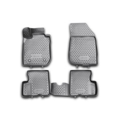 Car rubber floor mats black NOVLINE DACIA DUSTER (2010-2014)