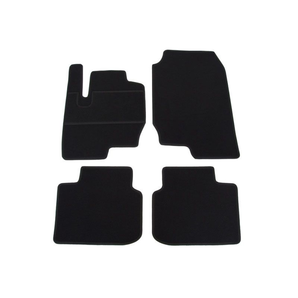 Alfombrillas textiles negras para coche MITSUBISHI COLT (2009-2012) ELEGANT