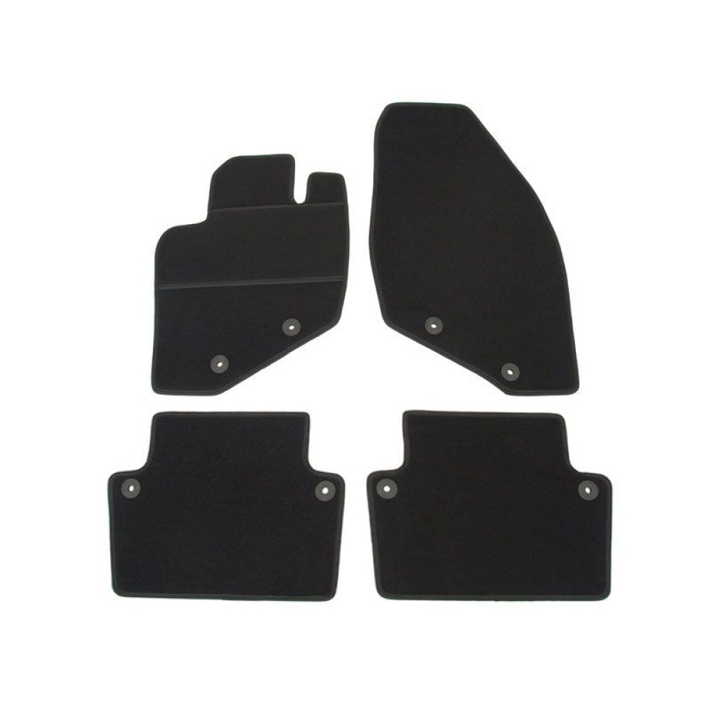 Car textile mats black VOLVO S80 (1998-2005) ELEGANT