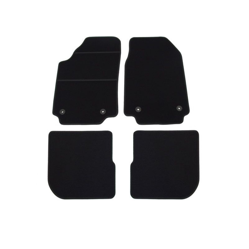 Car textile mats black AUDI 100 (1990-1994) ELEGANT