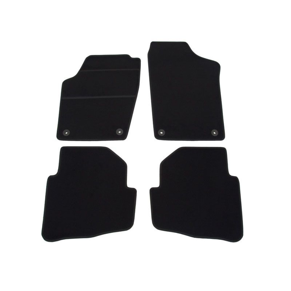 Car textile mats black VW FOX (2005-2011) ELEGANT