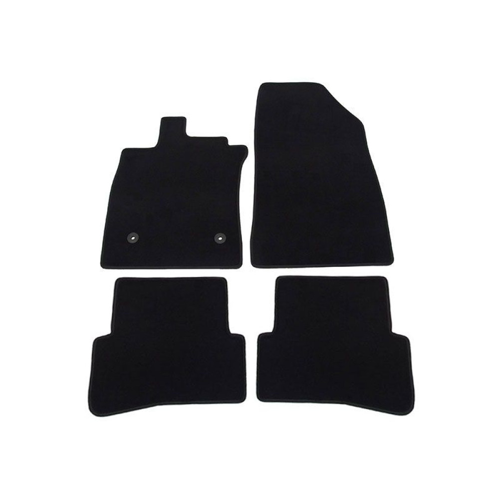 Car textile mats black RENAULT CLIO IV(2012-...) LUXUS