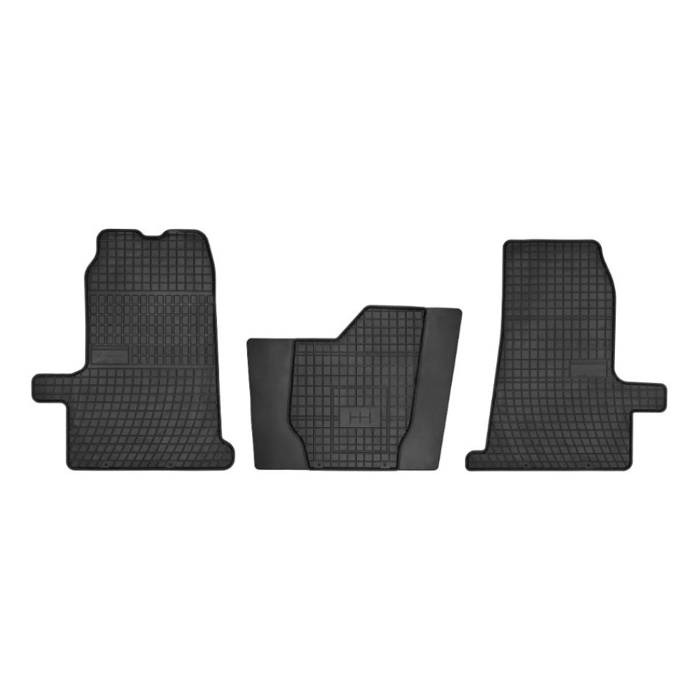 Car rubber floor mats black FORD TRANSIT (2006-2012) NEGRO