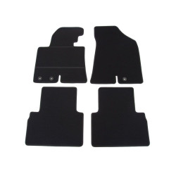 Alfombrillas textiles negras para coche HYUNDAI ix35 (2010-2015) ELEGANT