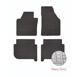 Car rubber floor mats grey VW TOURAN (2003-2014) NEGRO