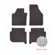 Car rubber floor mats grey VW TOURAN (2003-2014) NEGRO