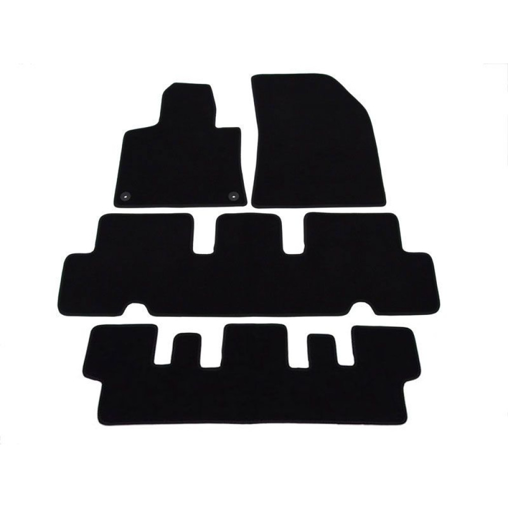 Car textile mats black CITROEN C4 PICASSO (2013-...) LUXUS
