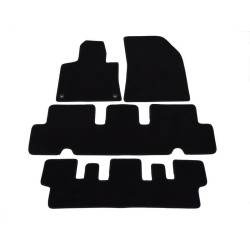 Car textile mats black CITROEN C4 PICASSO (2013-...) LUXUS