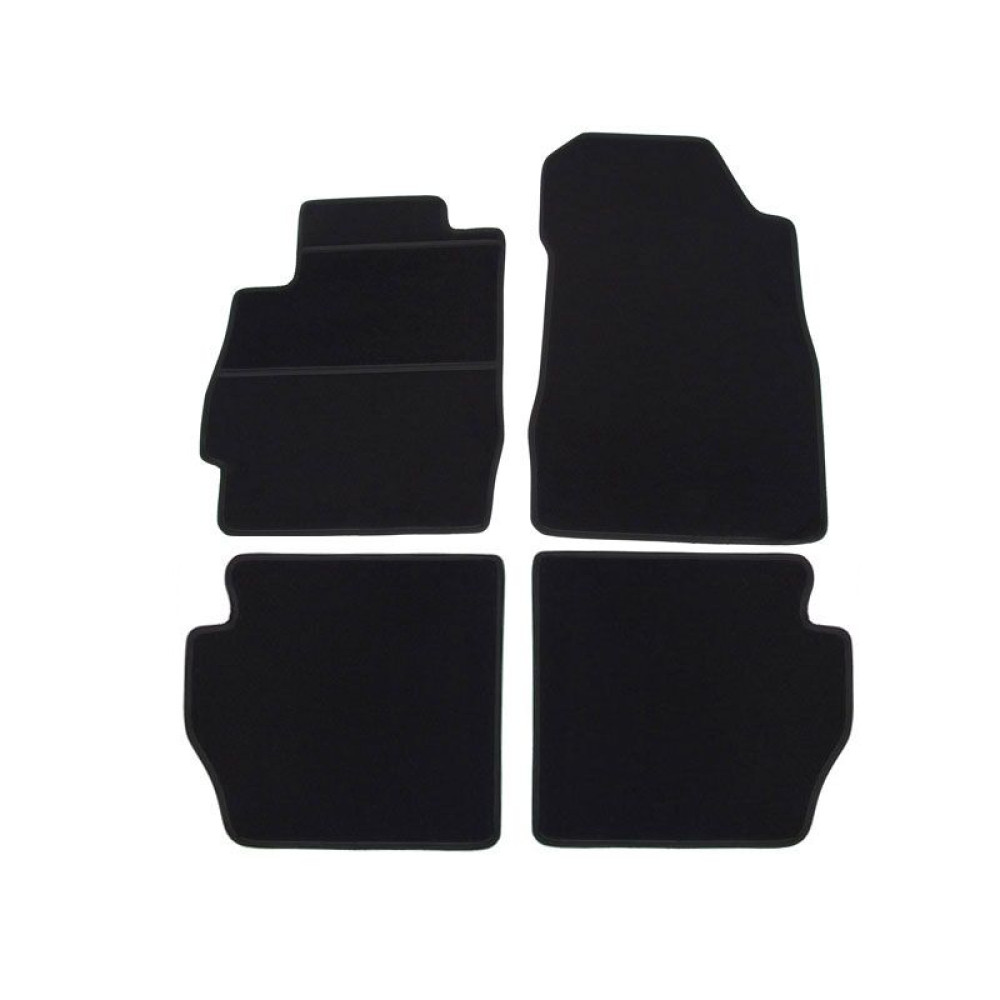 Car textile mats black MAZDA 2 (2007-2014) ECONOMIC