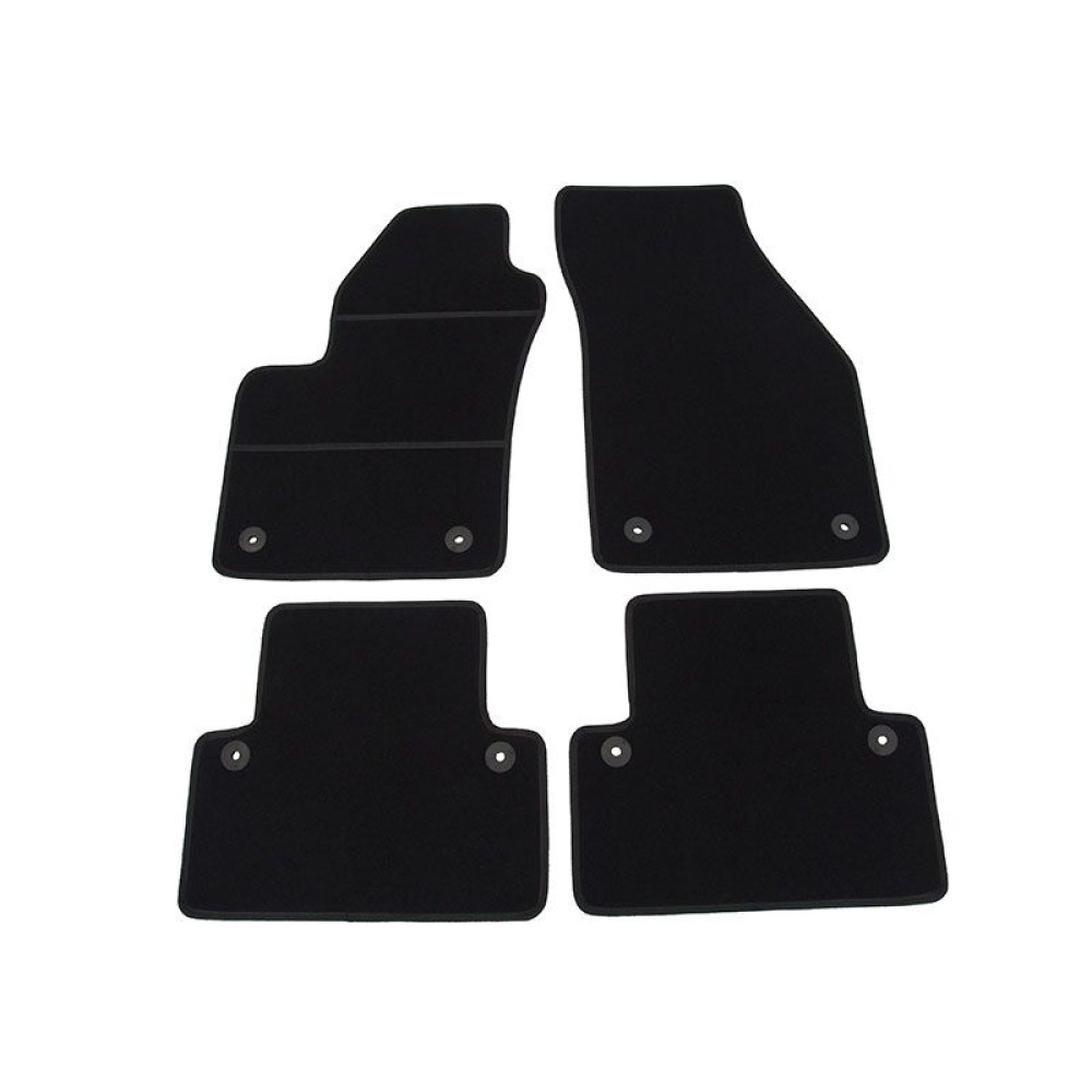 Car textile mats black VOLVO V50 (2004-2012) ELEGANT