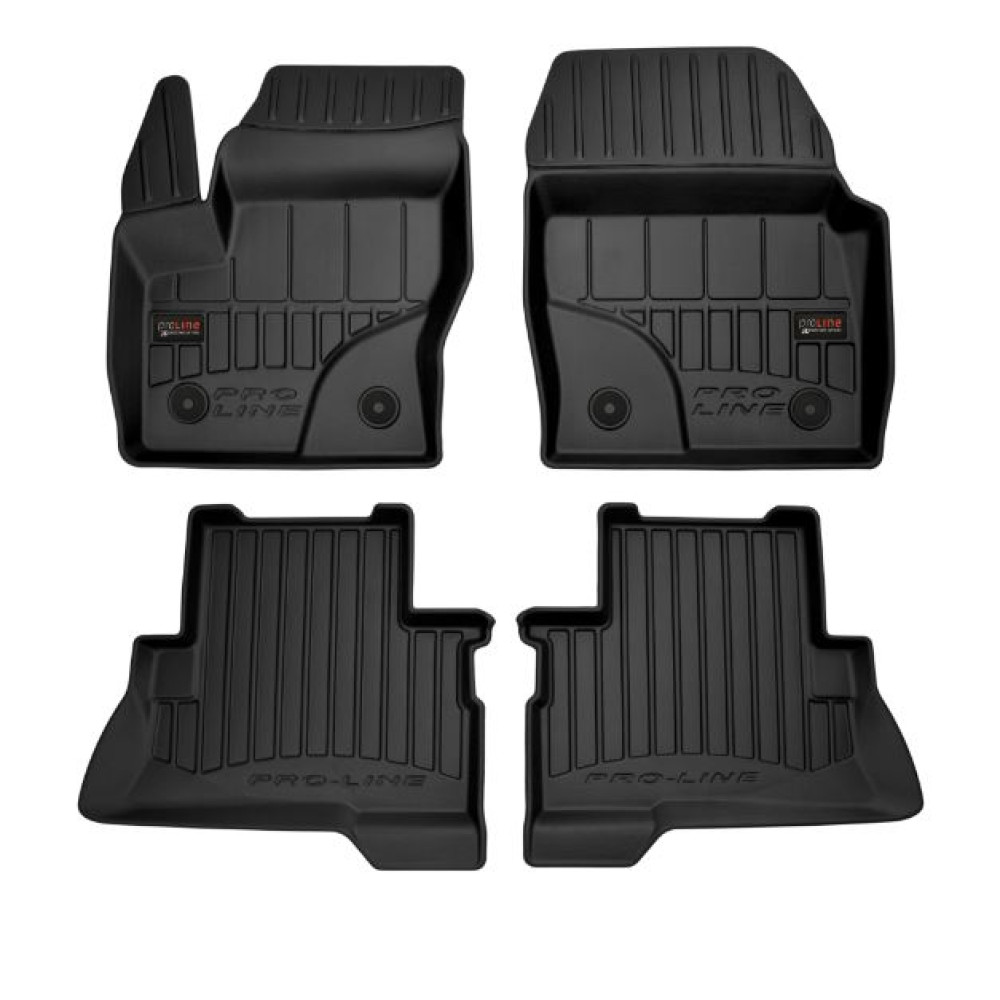 Car rubber floor mats black FORD KUGA II (2013-2020) 3D FROGUM