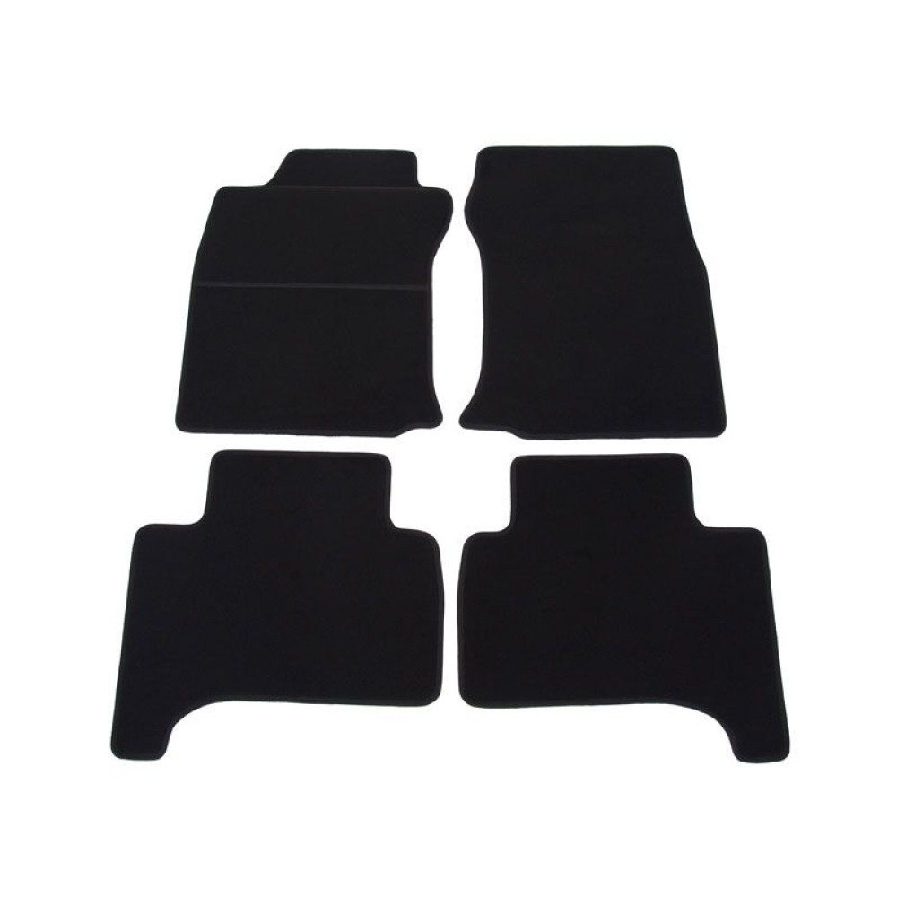 Car textile mats black TOYOTA LANDCRUISER 120 (2003-2009) ELEGANT