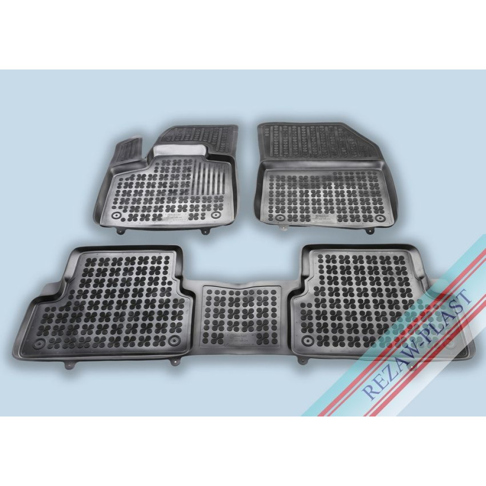 Car rubber floor mats black PEUGEOT 3008 II (2017-...) 201314