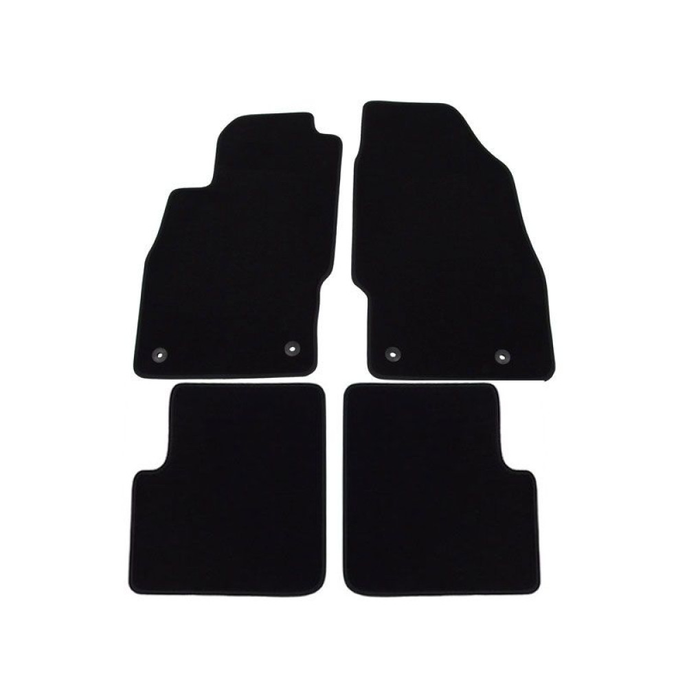 Car textile mats black OPEL CORSA D (2006-2014) LUXE