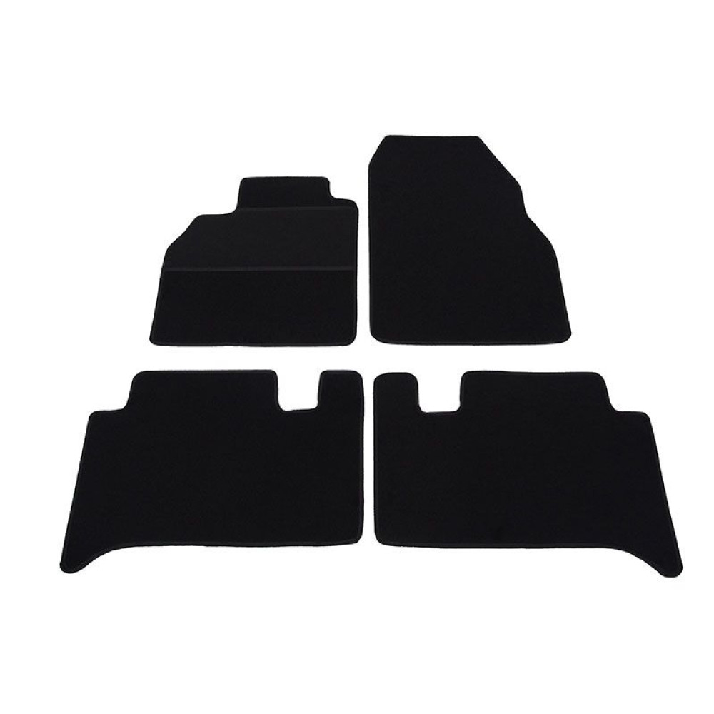 Car textile mats black RENAULT SCENIC II (2003-2009) ECONOMIC (CR)