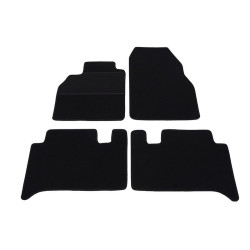 Alfombrillas textiles negras para coche RENAULT SCENIC II (2003-2009) ECONOMIC (CR)