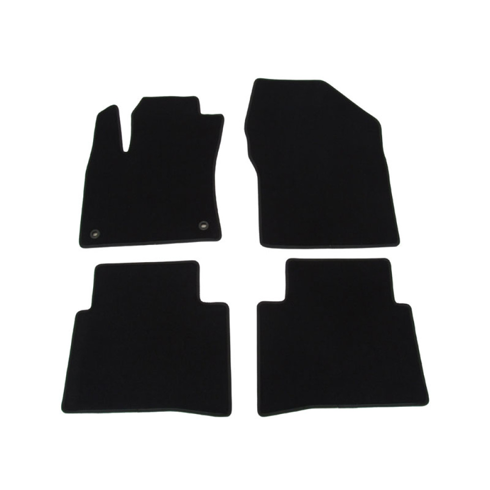 Car textile mats black TOYOTA PRIUS (2016-...) LUXUS