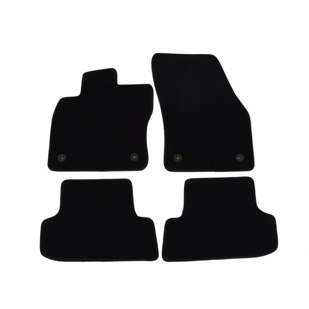 Car textile mats black AUDI Q2 (2016-...) LUXUS