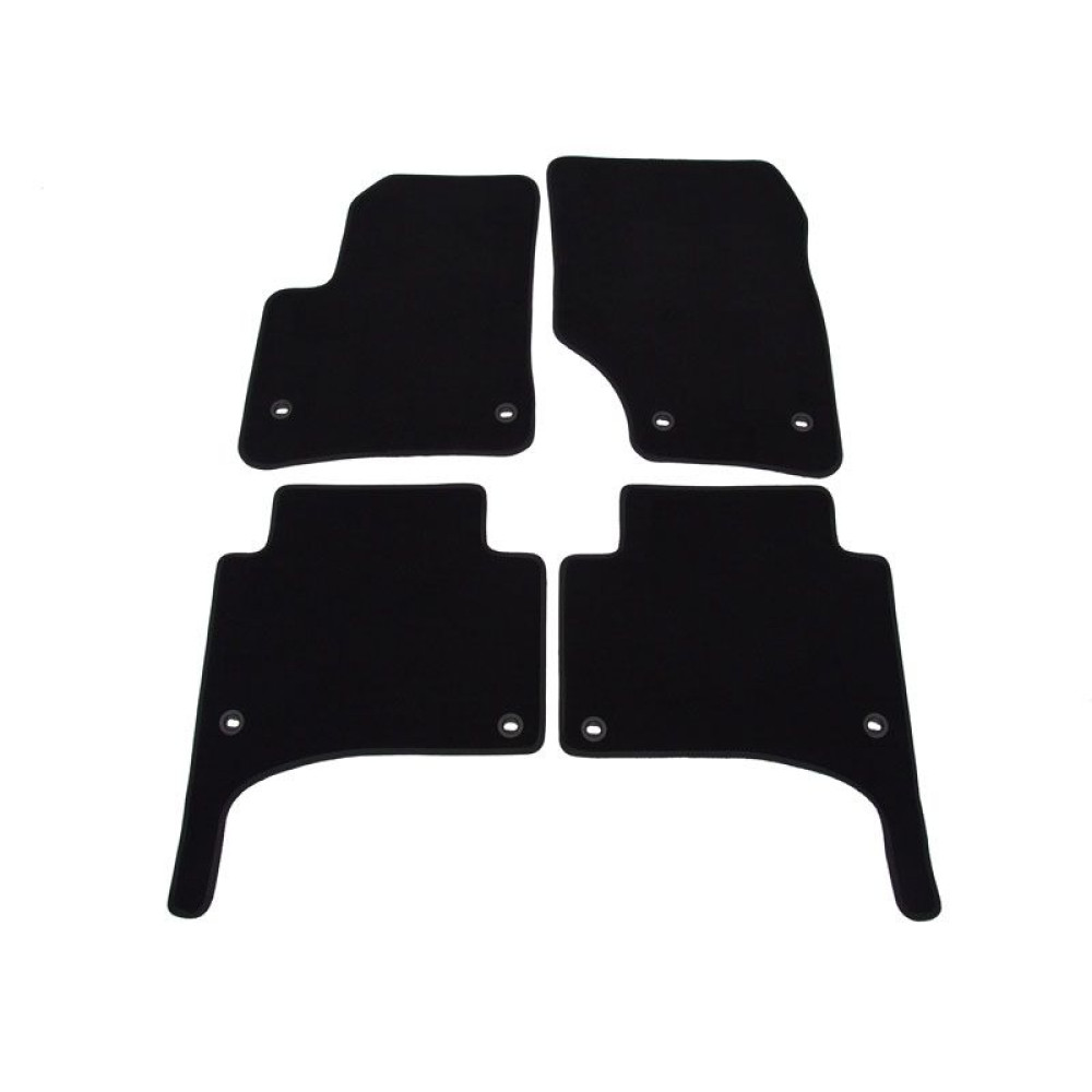Car textile mats black PORSCHE CAYENNE (2002-2010) LUXUS