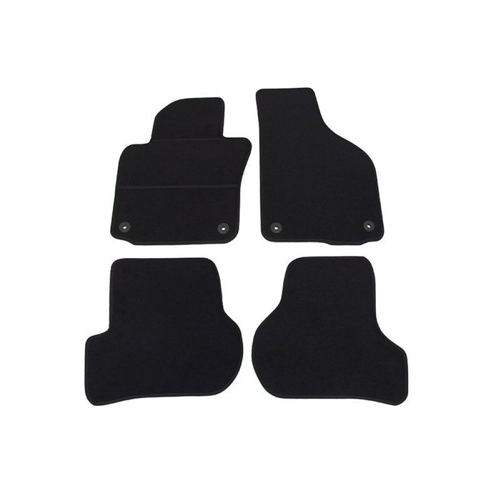 Alfombrillas textiles negras para coche VW JETTA (2005-2010) ELEGANT