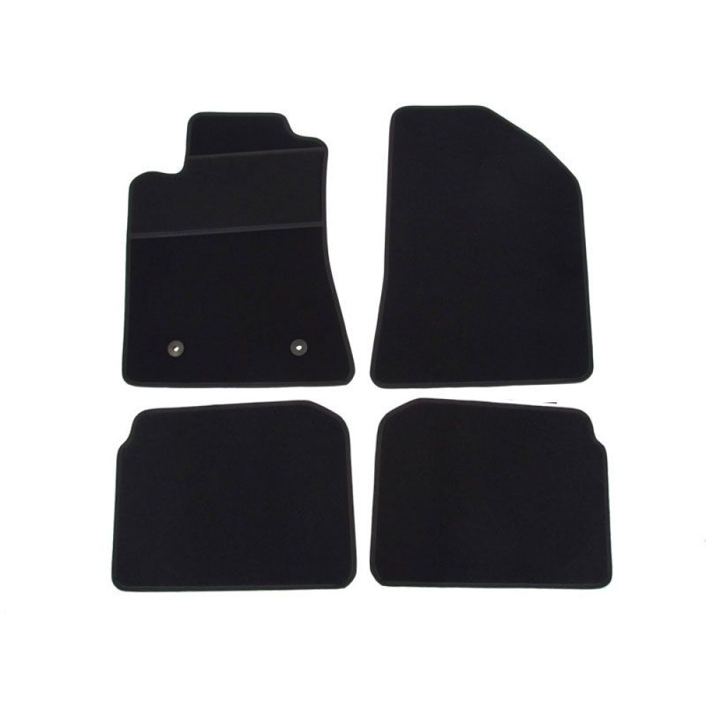 Car textile mats black TOYOTA AVENSIS II (2003-2009) ELEGANT