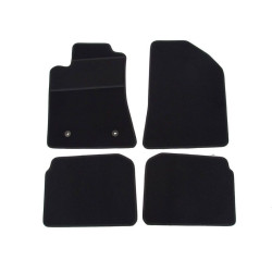 Car textile mats black TOYOTA AVENSIS II (2003-2009) ELEGANT