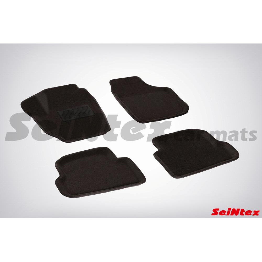 Car textile mats black 3D SEINTEX SKODA FABIA II (2007-2014)