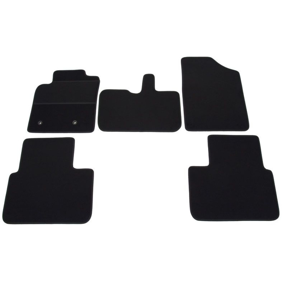 Car textile mats black TOYOTA AVENSIS VERSO (5s.) (2001-2006) ELEGANT