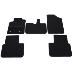 Alfombrillas textiles negras para coche TOYOTA AVENSIS VERSO (5s.) (2001-2006) ELEGANT