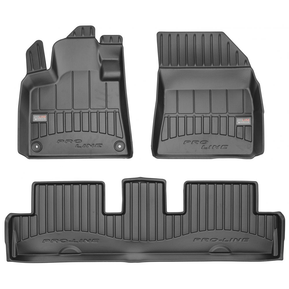 Car rubber floor mats black CITROEN C4 PICASSO/Grand Picasso II (5s.) (2013-...) 3D FROGUM