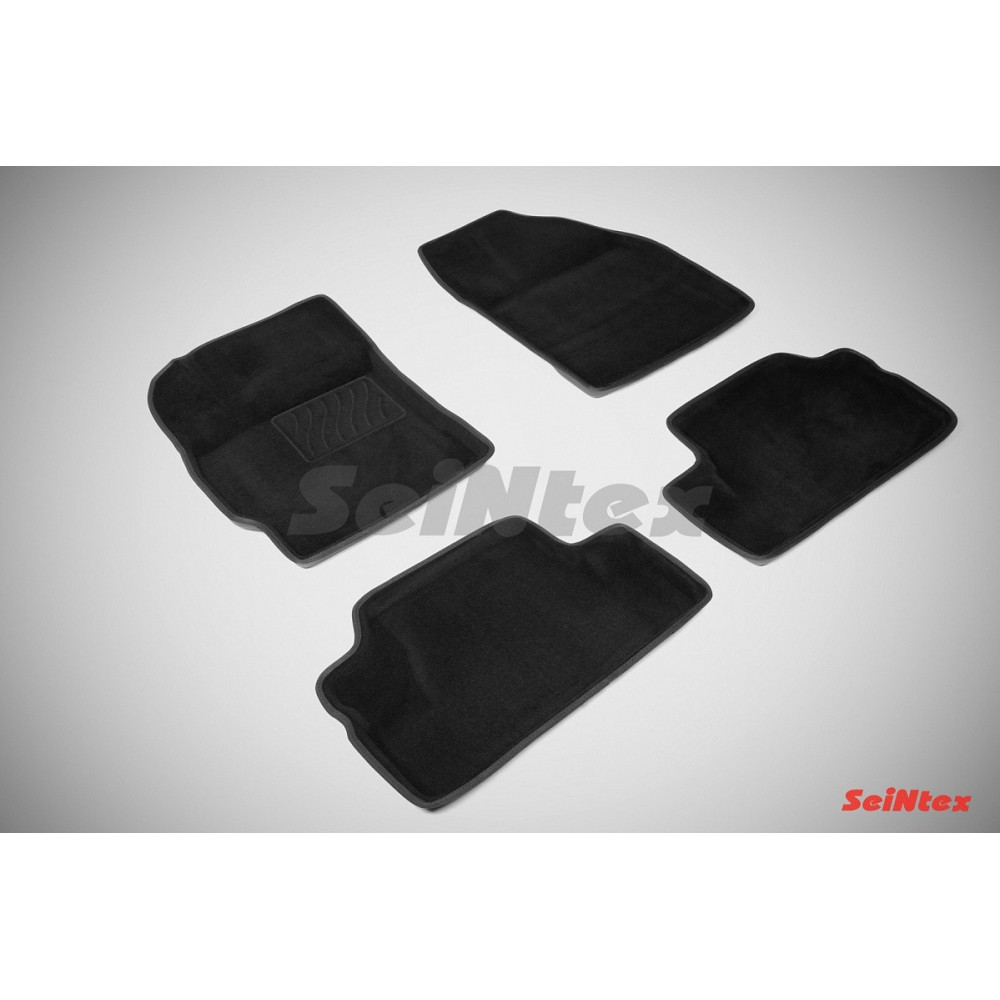 Car textile mats black 3D SEINTEX TOYOTA COROLLA (2007-2013)