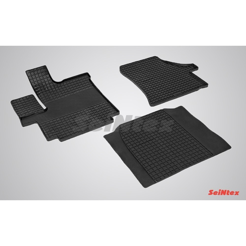 Car rubber floor mats black SEINTEX *STK* PEUGEOT BOXER (2006-...)
