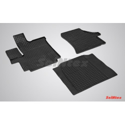 Car rubber floor mats black SEINTEX *STK* PEUGEOT BOXER (2006-...)