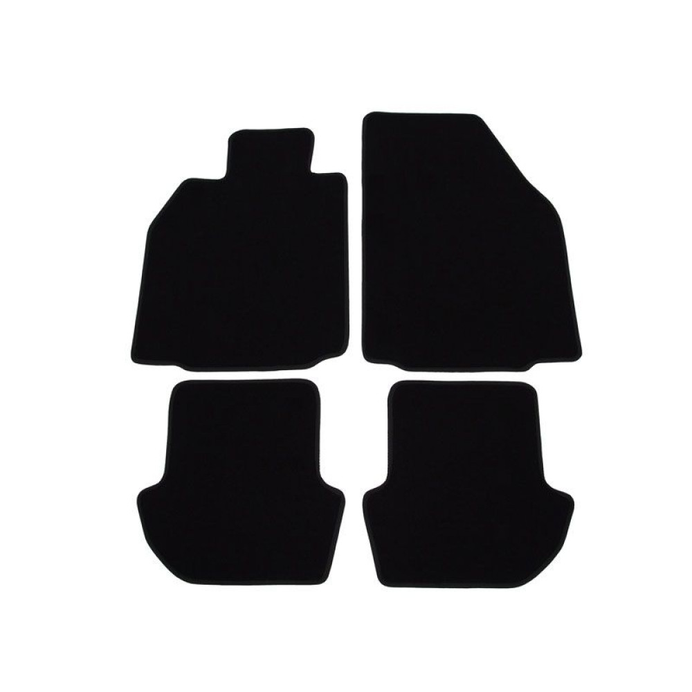 Car textile mats black PORSCHE 911 (2006-...) LUXUS