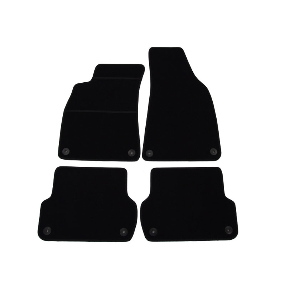Car textile mats black AUDI A4 (2001-2008) ELEGANT