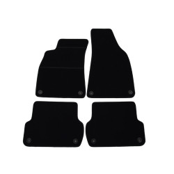 Alfombrillas textiles negras para coche AUDI A4 (2001-2008) ELEGANT