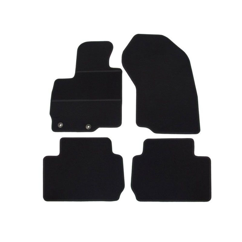 Car textile mats black MITSUBISHI OUTLANDER II (2007-2012) ECONOMIC (CR)