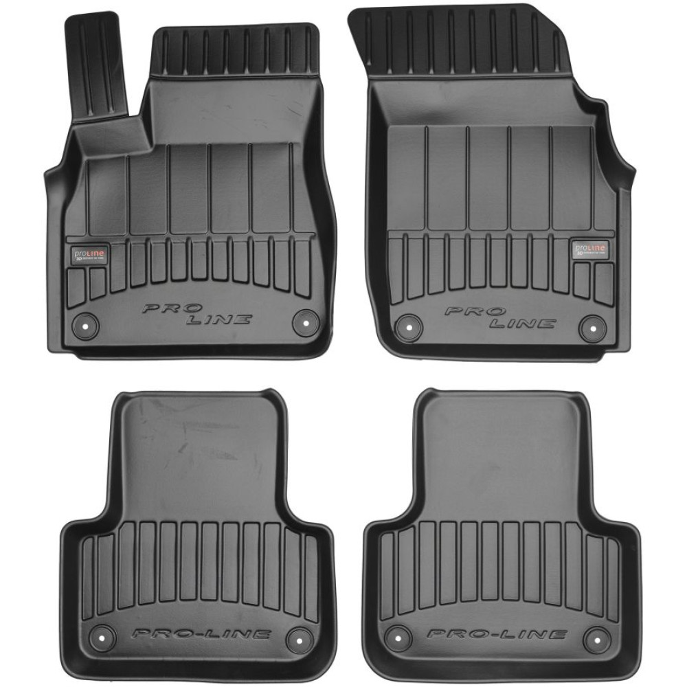 Alfombrillas de goma negras para coche AUDI Q8 (2017-...) 3D FROGUM