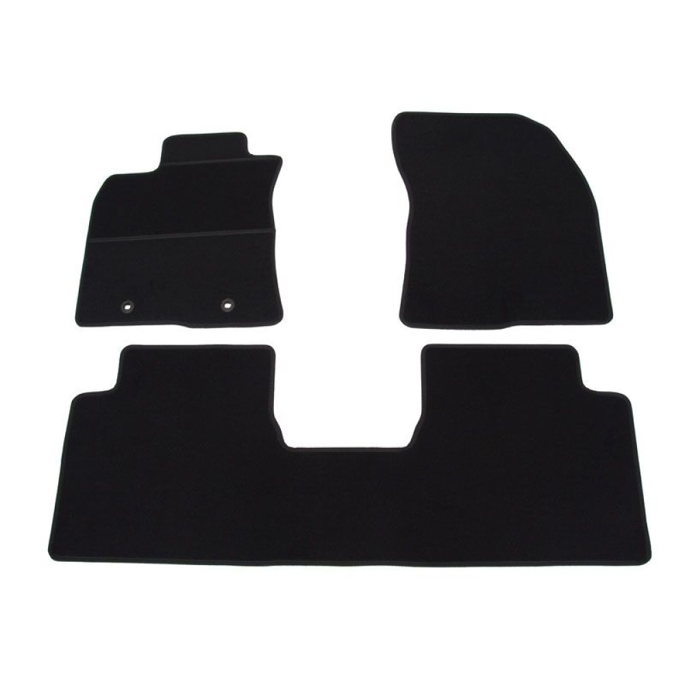 Car textile mats black TOYOTA AVENSIS (2009-...) ECONOMIC (CR)