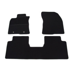 Car textile mats black TOYOTA AVENSIS (2009-...) ECONOMIC (CR)