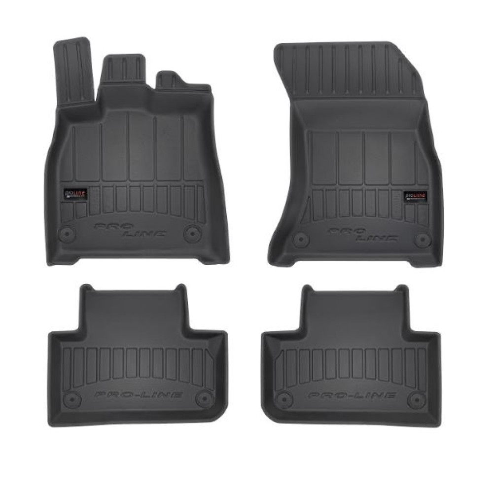 Car rubber floor mats black AUDI Q5 II (2017-...) 3D FROGUM