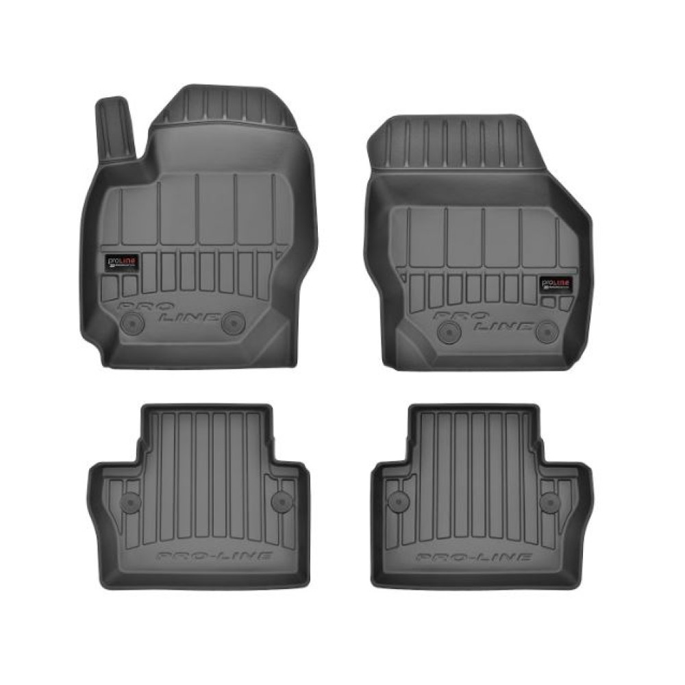 Alfombrillas de goma negras para coche VOLVO XC70 (2007-2016) 3D FROGUM